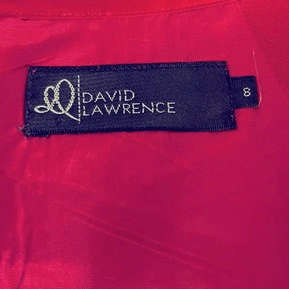 DAVID LAWRENCE Magenta Formal Midi Dress, 100% Viscose. Design, Smart Casual - Picture 7 of 8